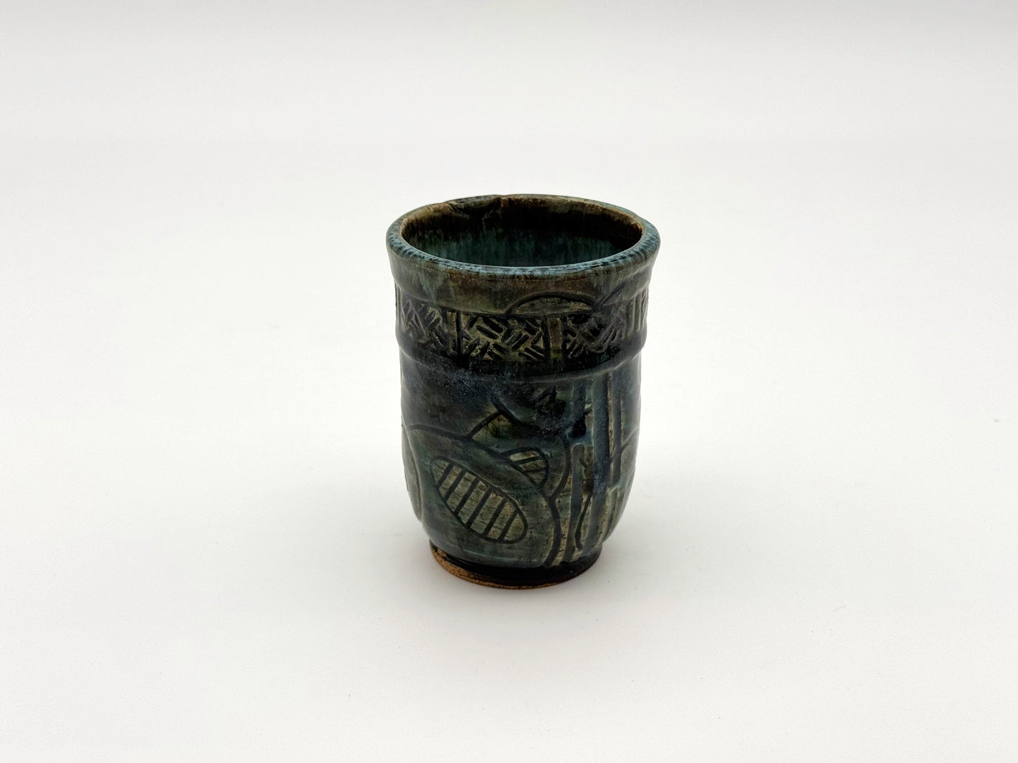 Cup — Teal Circles (8oz)