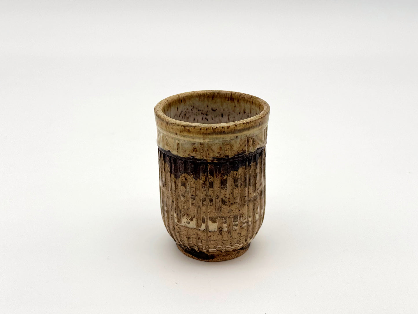 Cup — Mixed Clay & Speckled Cream (8oz)