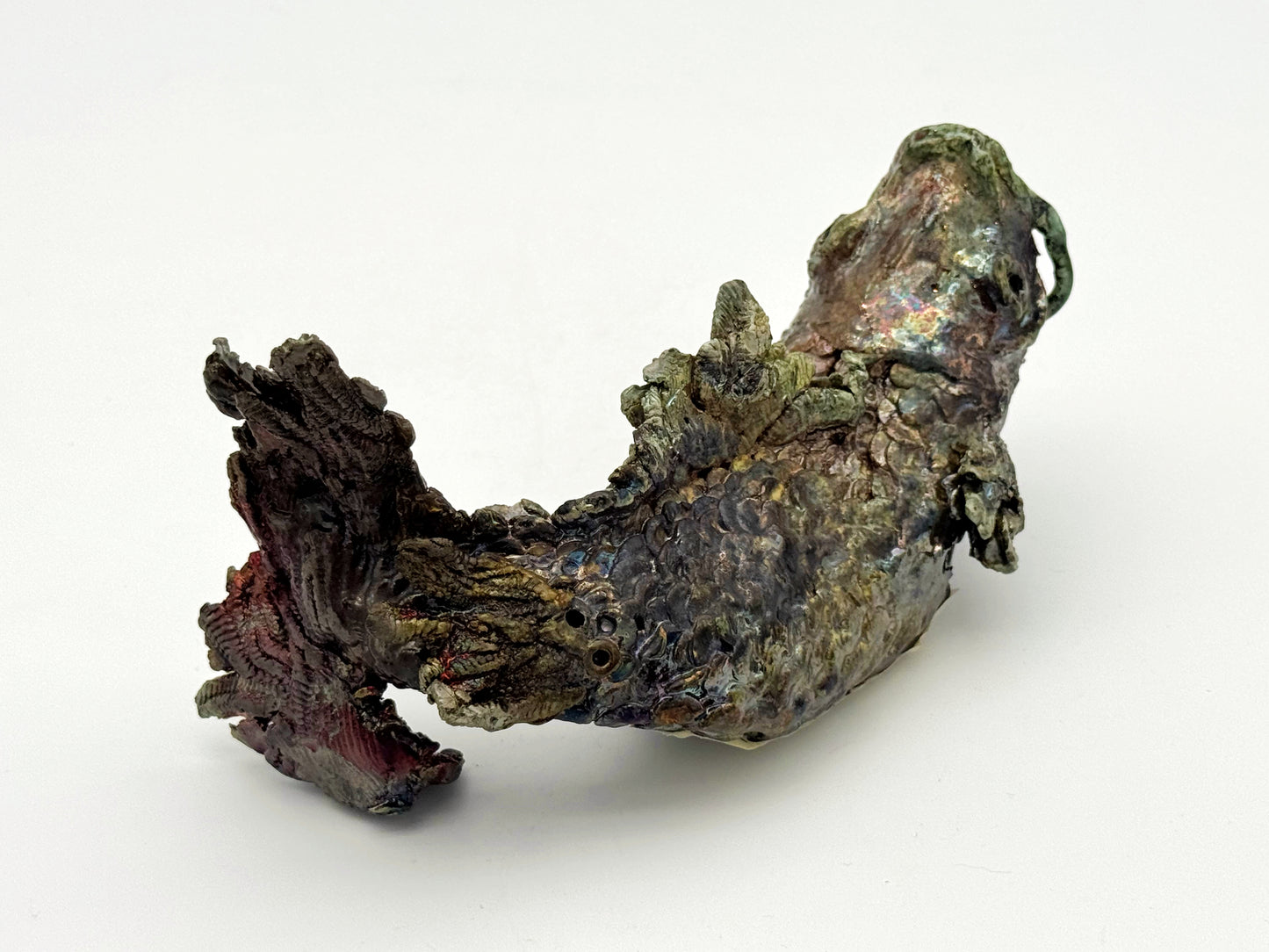 Raku Fish — Wet Bronze (Large)
