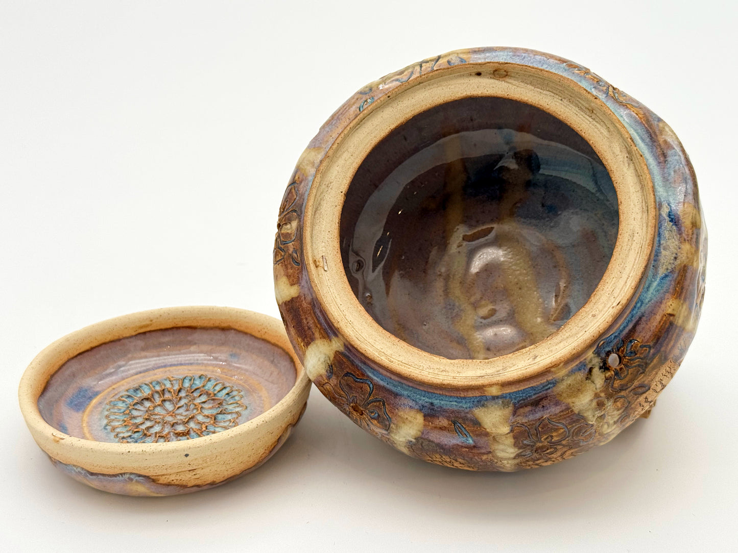 Garlic Keeper & Grinder Set — Natural & Coastal