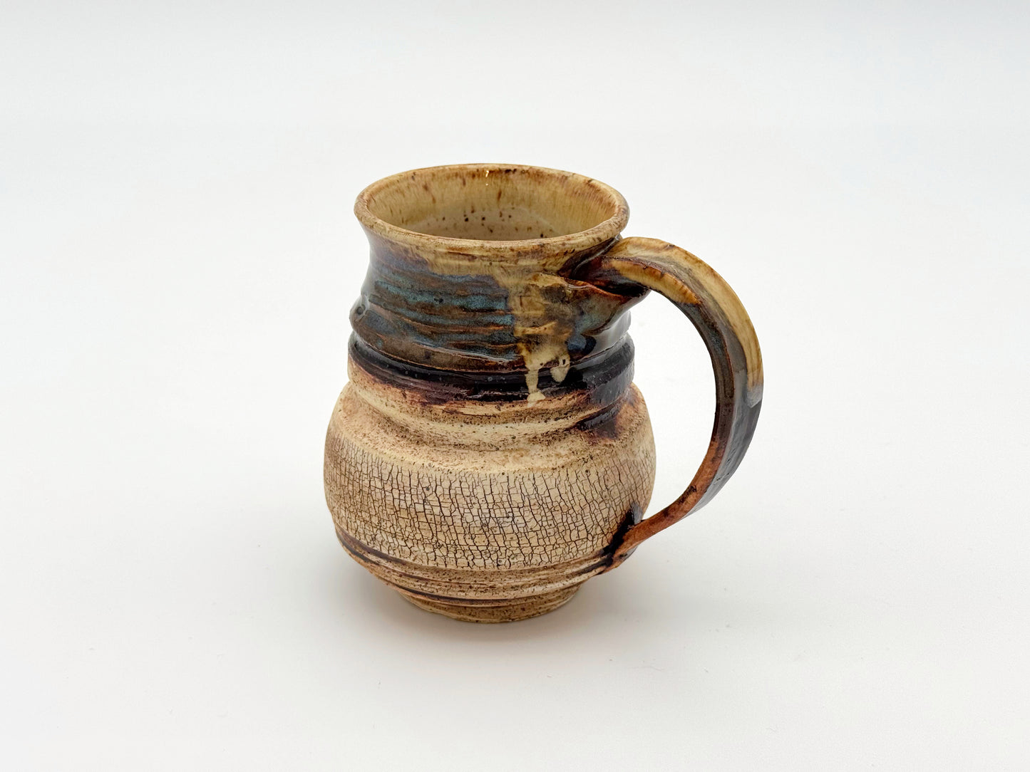 Mug — Natural Crackle, Coastal & Cream (12oz)