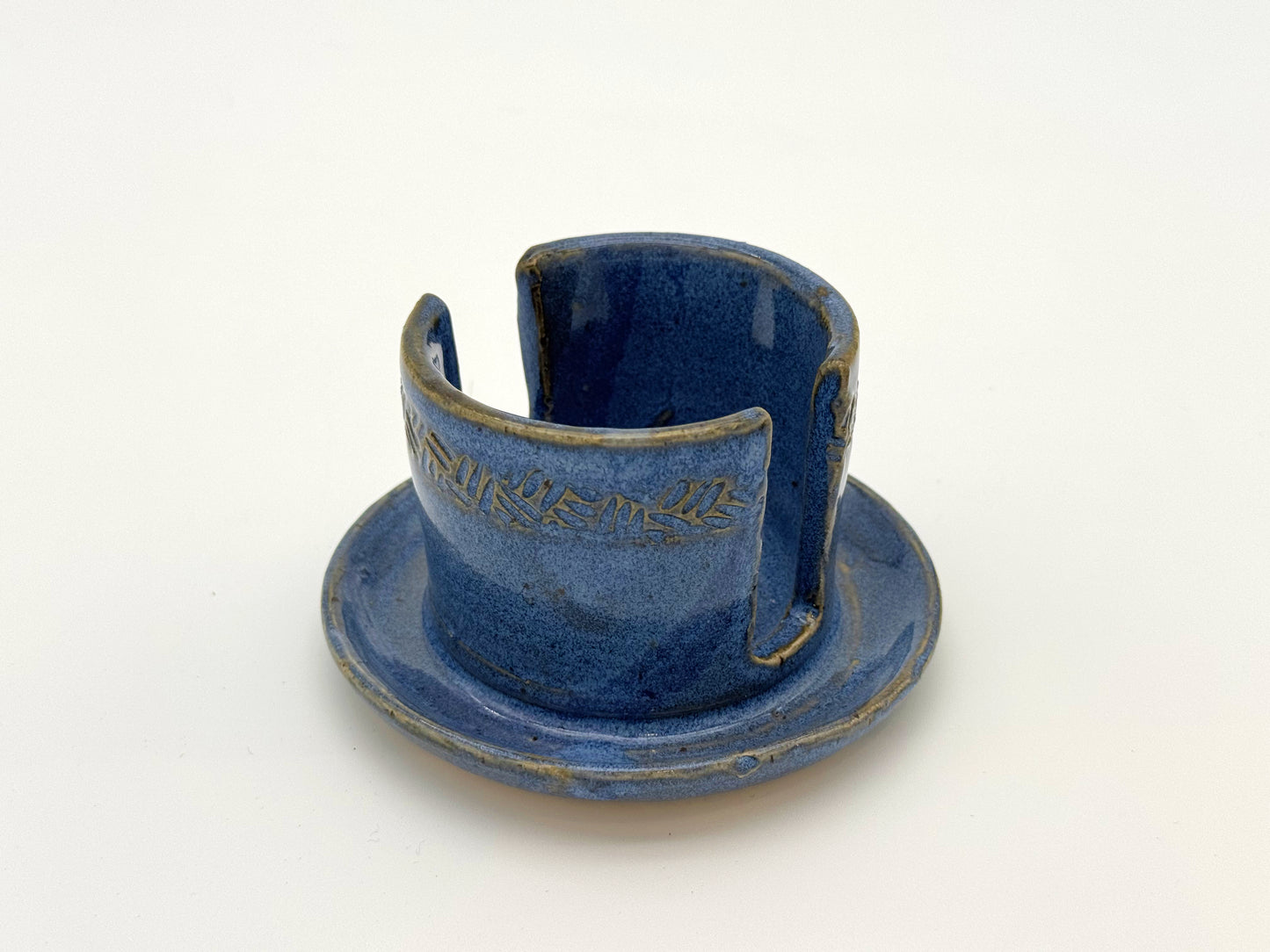 Sponge Holder w/ Drip Catcher — Blue