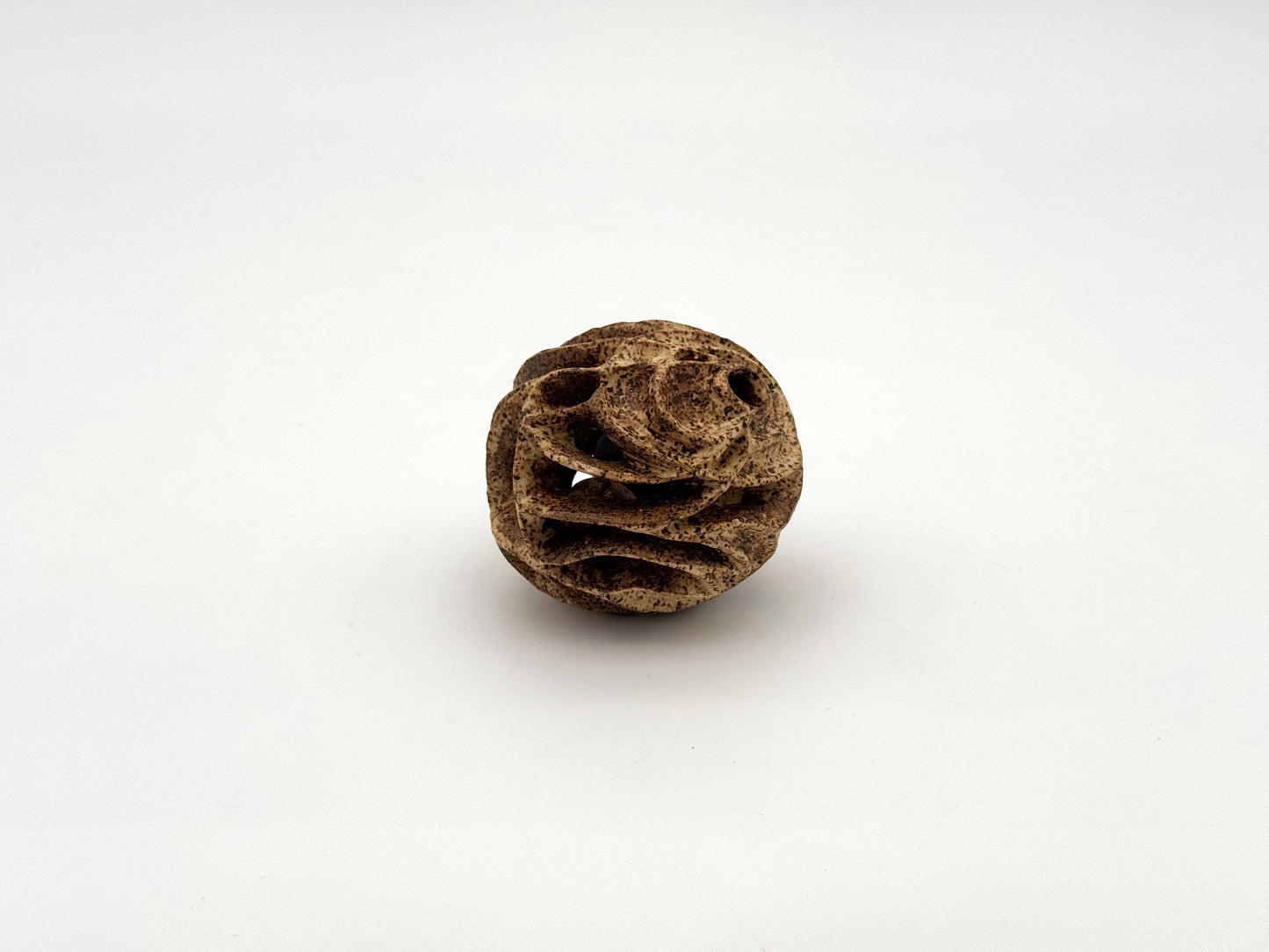 Oblong Ball — Speckled Dirt (3")