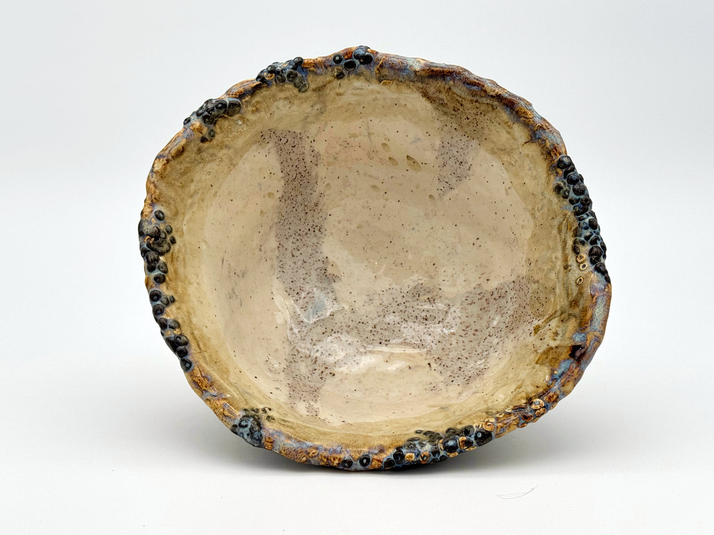 Serving Bowl — Natural & Cream (11")