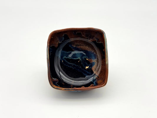 Small Square Bowl — Starry Coastal (5")