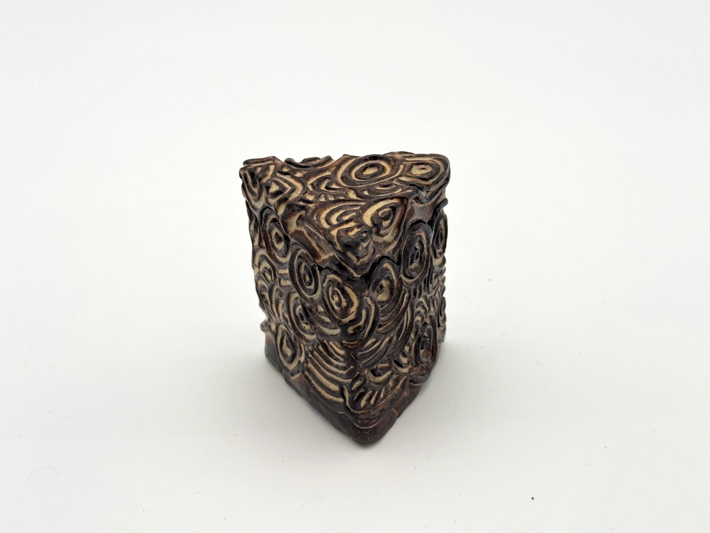 Triangle Box — Natural & Cream (Tiny)