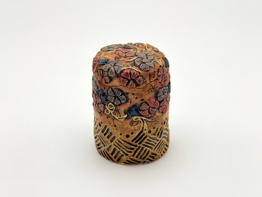 Cylider Box — Amber Floral (Medium)