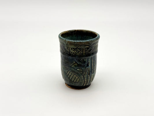 Cup — Teal Circles (8oz)