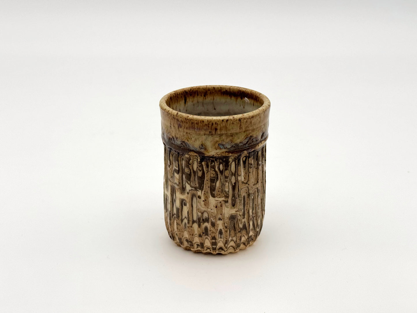 Cup — Mixed Clay & Speckled Cream (8oz)