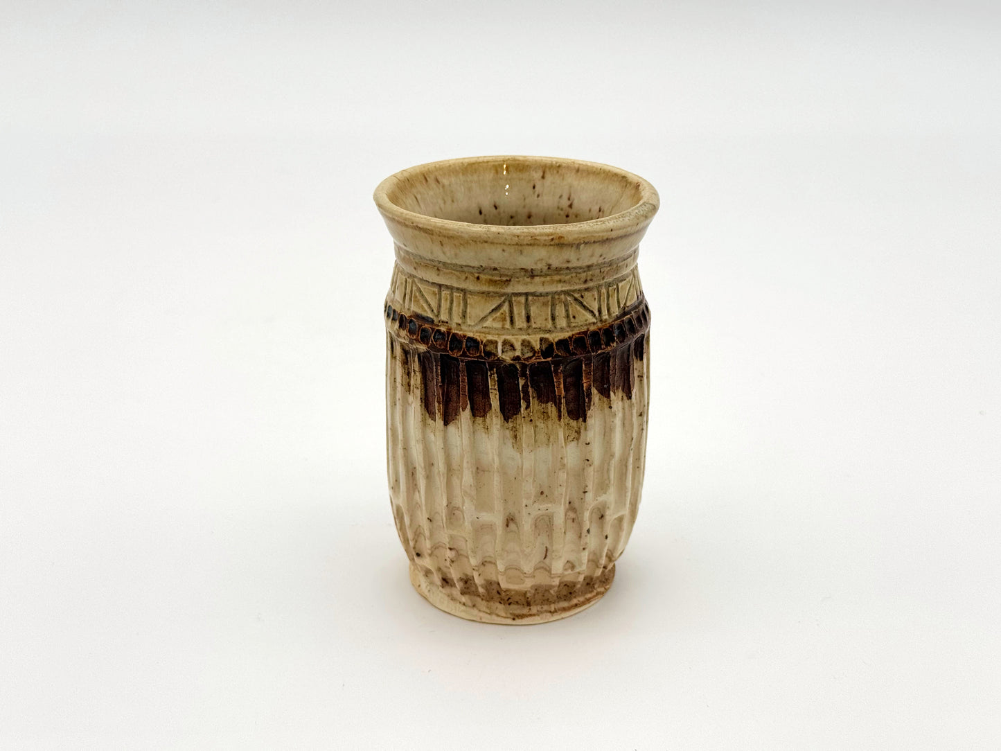 Cup — Mixed Clay & Speckled Cream (10oz)
