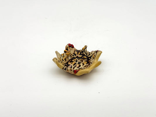 Dish — Yellow Floral  (3")