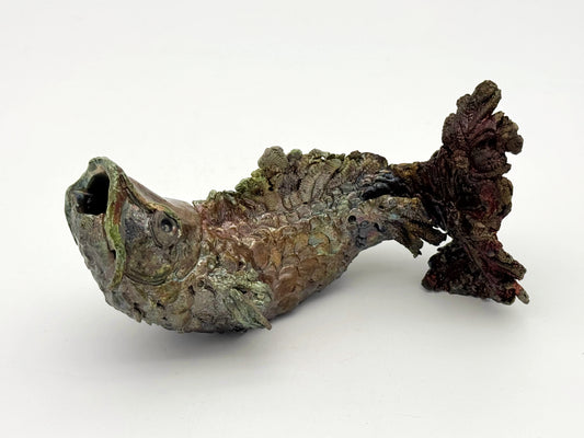 Raku Fish — Wet Bronze (Large)