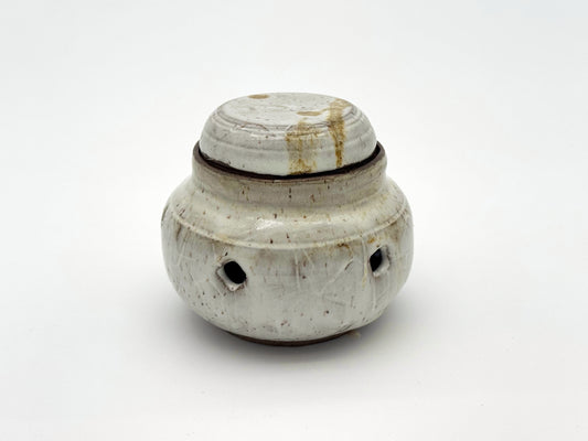 Garlic Keeper & Grinder Set — White