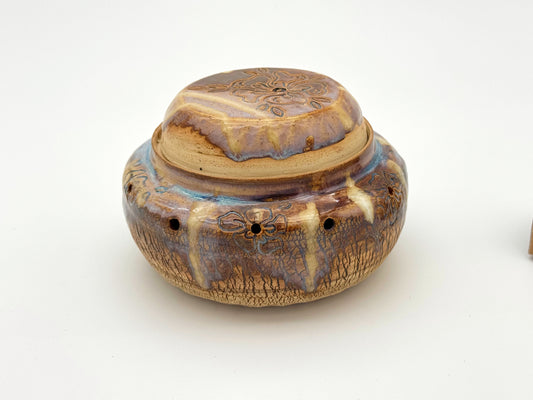 Garlic Keeper & Grinder Set — Natural & Coastal