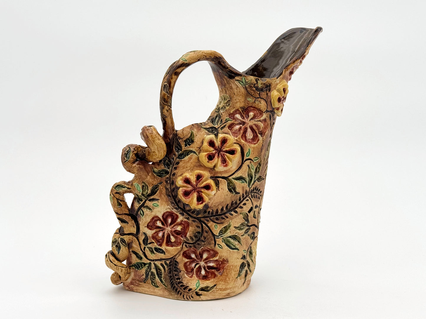 Pitcher — Leather Floral (Liter)