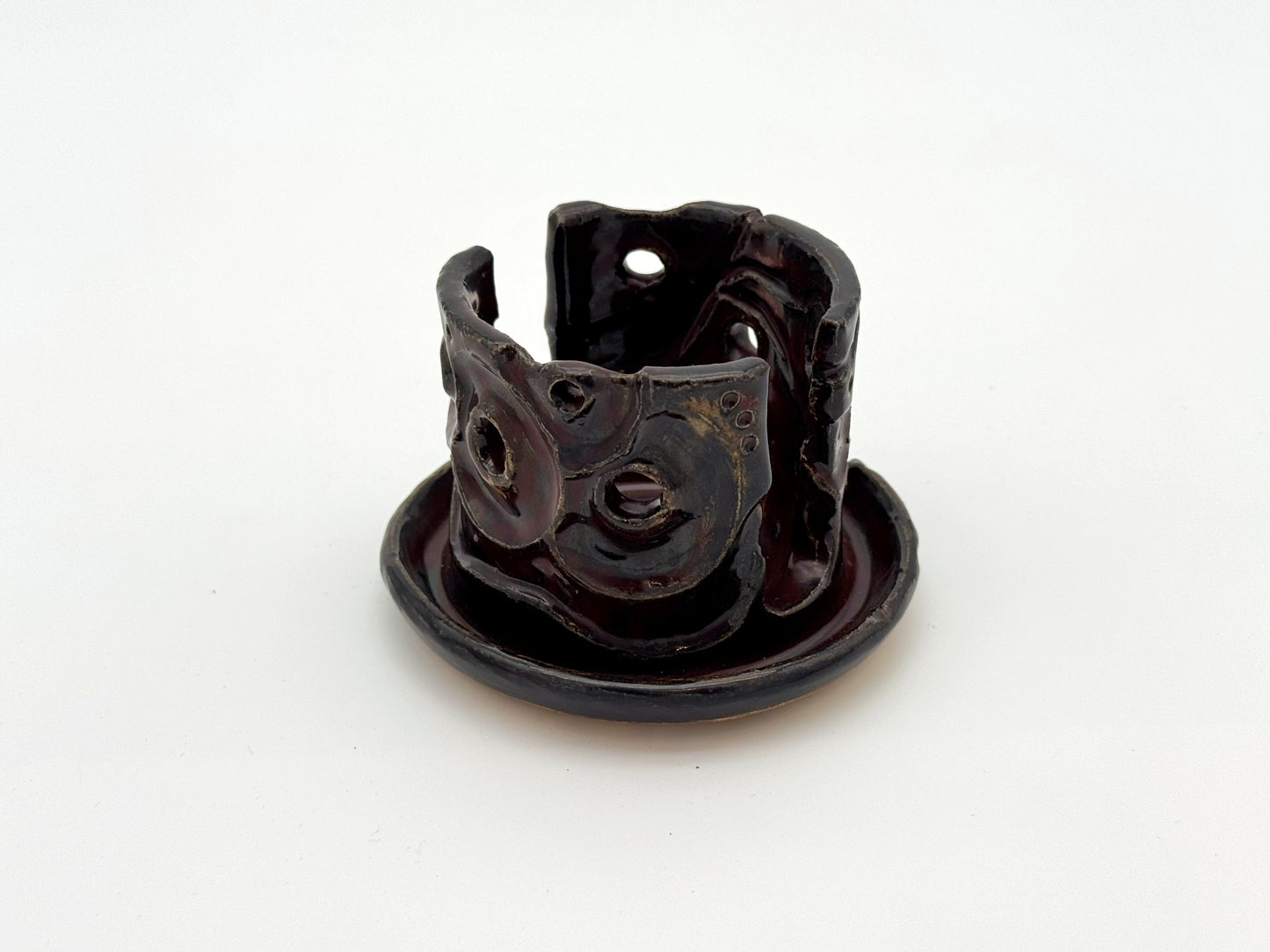 Sponge Holder w/ Drip Catcher — Dark Rust
