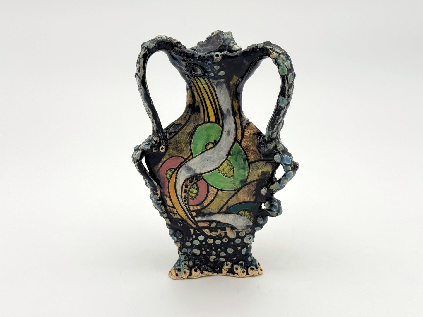 Triangle Vase — Funky Space (9")